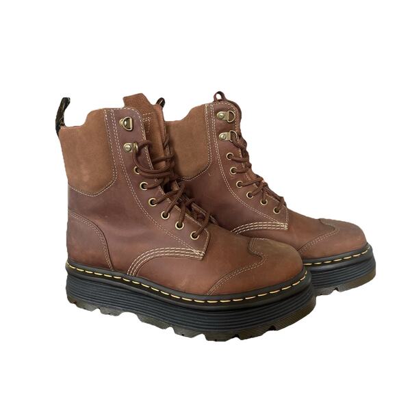 Dr Marten ZEBZAG SUEDE & LEATHER CASUAL LACE UP BOOTS Unisex US Men 8 Women 9.5 - Picture 1 of 7